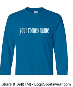 Your Name on Heavyweight Ultra Cotton Long Sleeve Adult T-Shirt Design Zoom